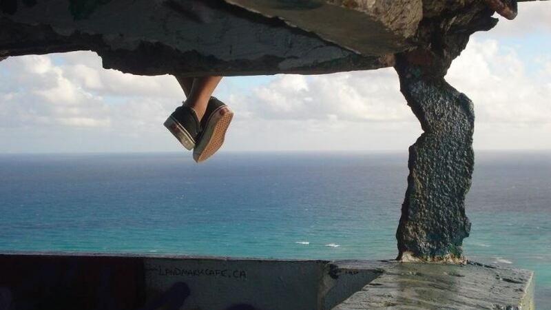 It's an Instagram money shot: Sitting on the 'pillboxes' symbolizes conquering the trail....