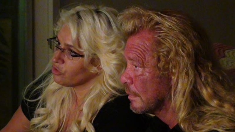 'Dog' Chapman and wife, Beth, have joined search for N.Y. escapees.