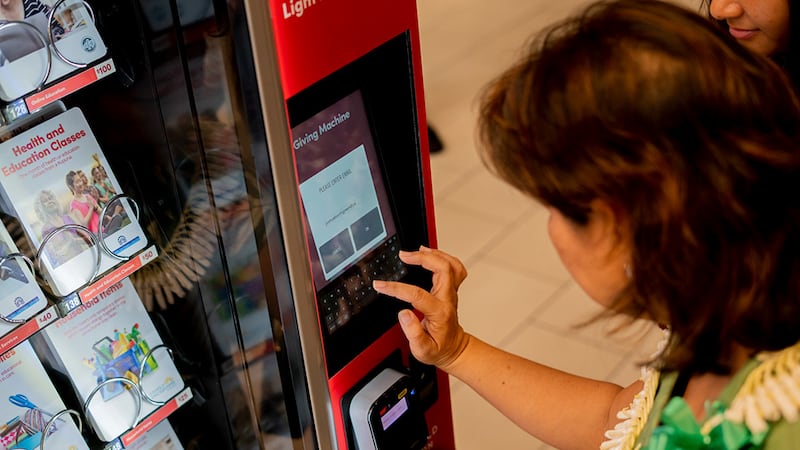 The ‘Giving Machine’ is the easiest way to spread joy to someone in need