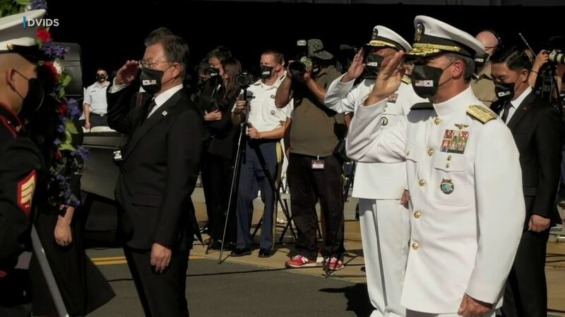 The ceremony took place Wednesday afternoon.