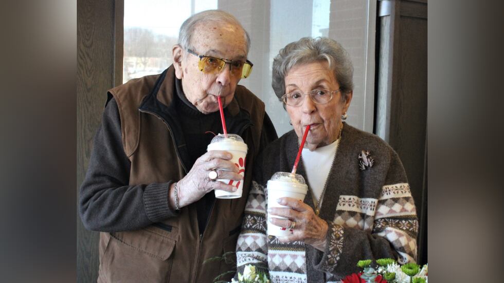 Fred and Betty Abdon celebrated their 72nd wedding anniversary in style at their favorite...