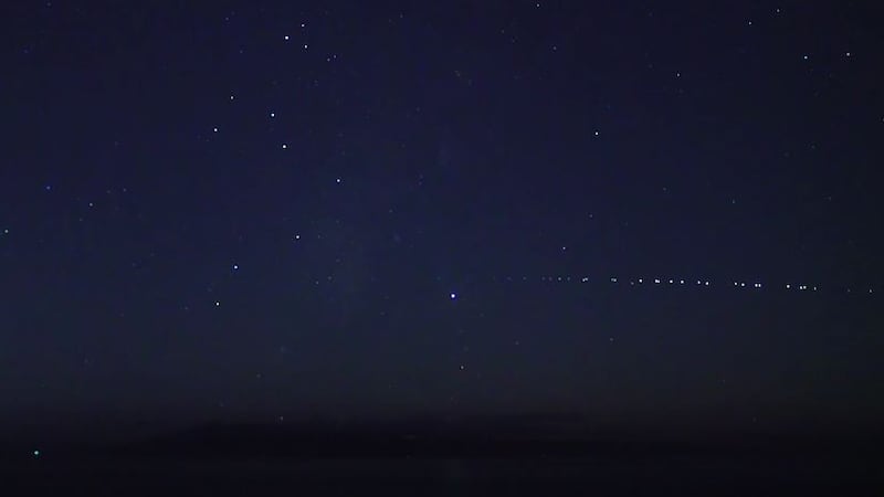 Residents across the state have spotted strange lights in the sky for days.