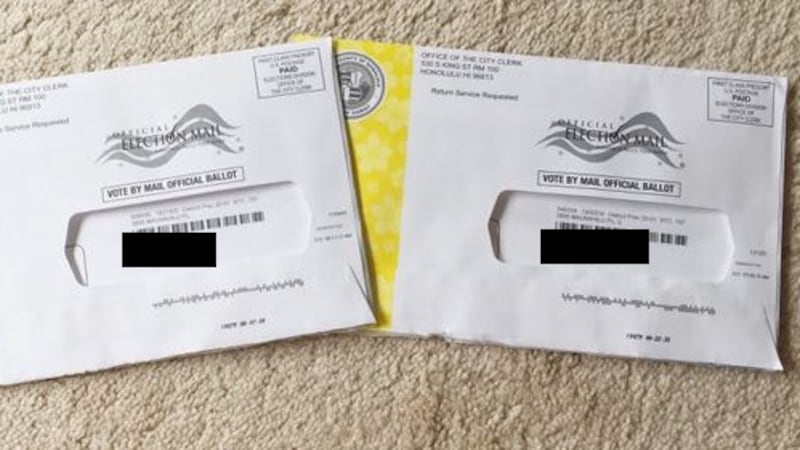 The woman -- who did not want to be identified -- says both envelopes have her name and...