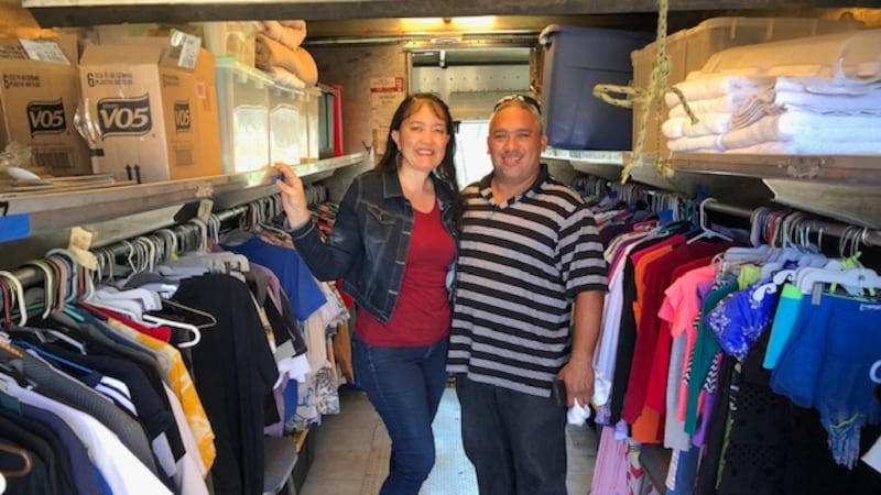 Abbi and Elton Eli started their ministry three years ago. They pick up donated items from...