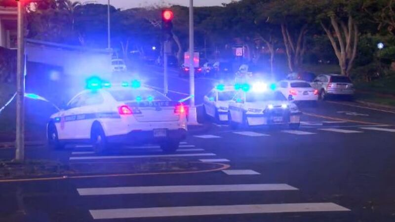 Police blocked off the scene where the shooting happened.