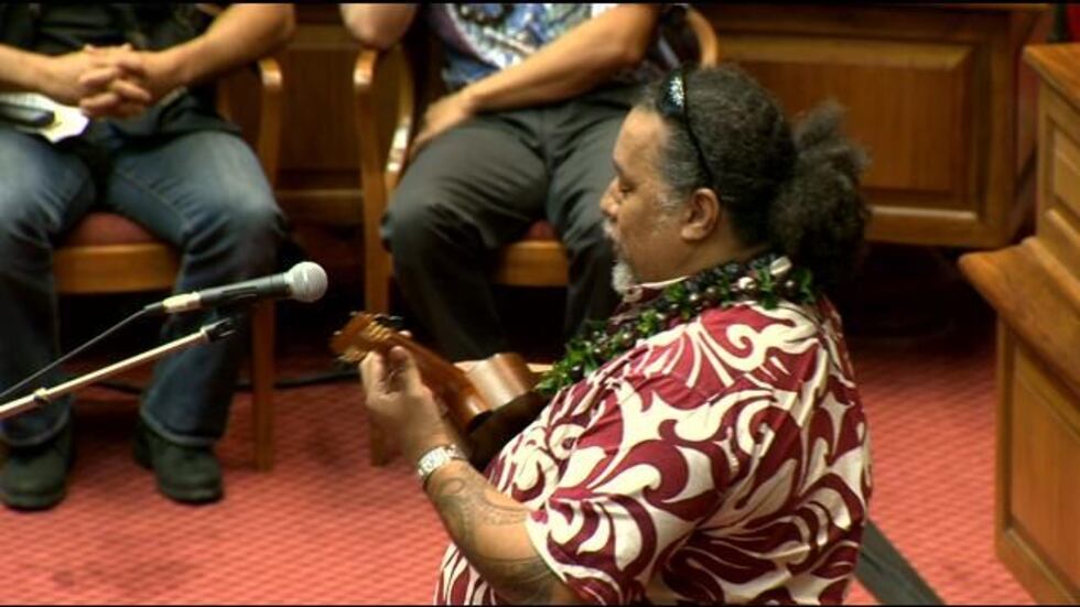Willie K was the featured entertainer as the Legislature convened