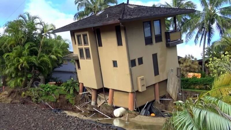 Rains from Hurricane Lane battered the state, including Kauai. (Image: Terry Lilley)