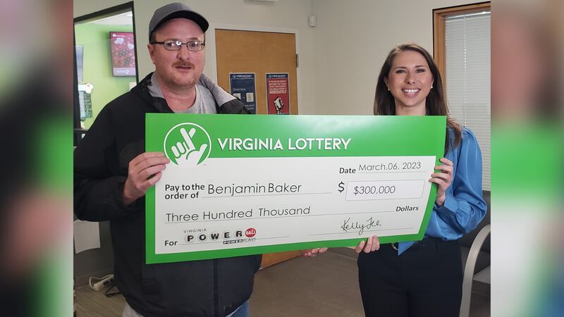 Ben Baker had two winning Powerball tickets in the same drawing, according to the Virginia...