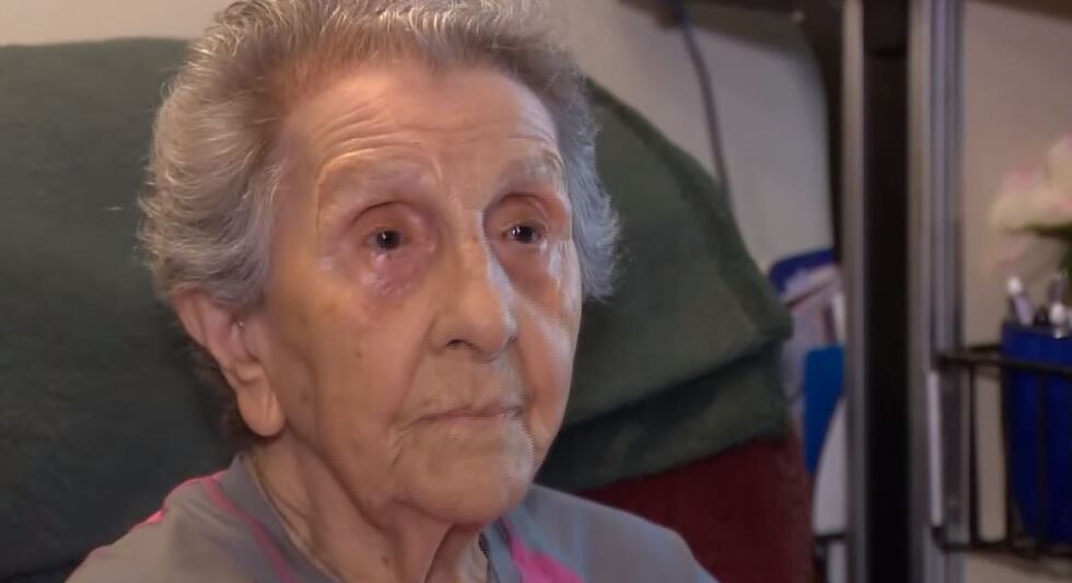 Florence Puana, 99, recorded a deposition ahead of the mailbox trial so that prosecutors could...