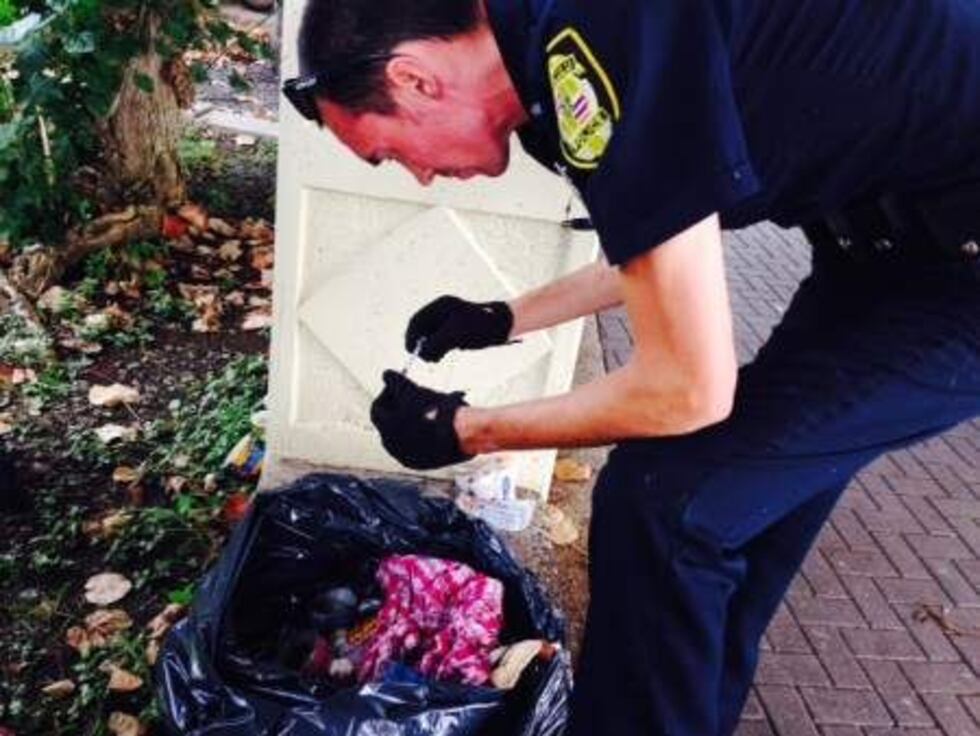 Used needles found in Kakaako