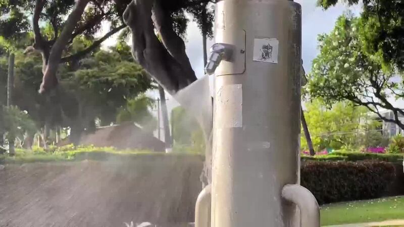 The city plans to install low-flow showers with timers throughout Waikiki.