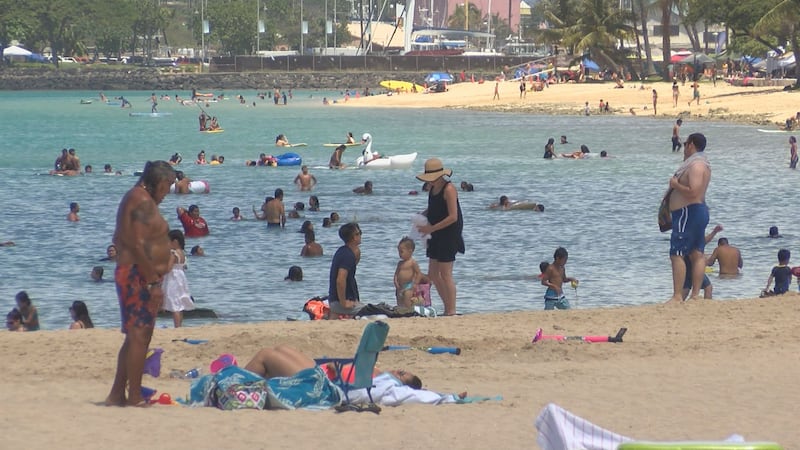 Thousands of people made their way to Ala Moana Beach Park to celebrate the Fourth of July on...
