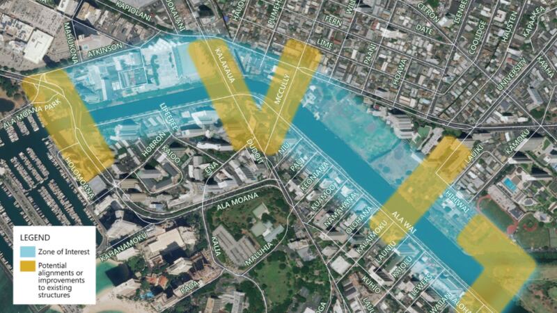 Ala Pono an Ala Wai crossing