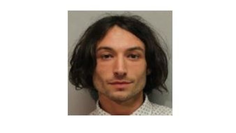 Ezra Miller, 29, mug shot.