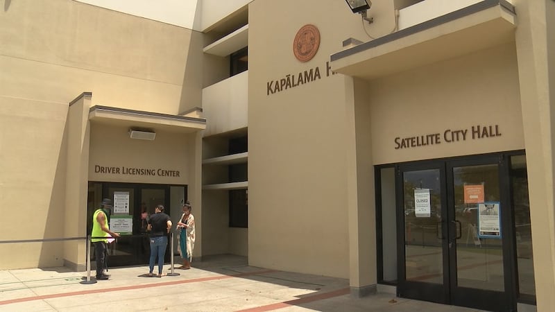 All employees at driver licensing centers and satellite city halls across Oahu will be offered...