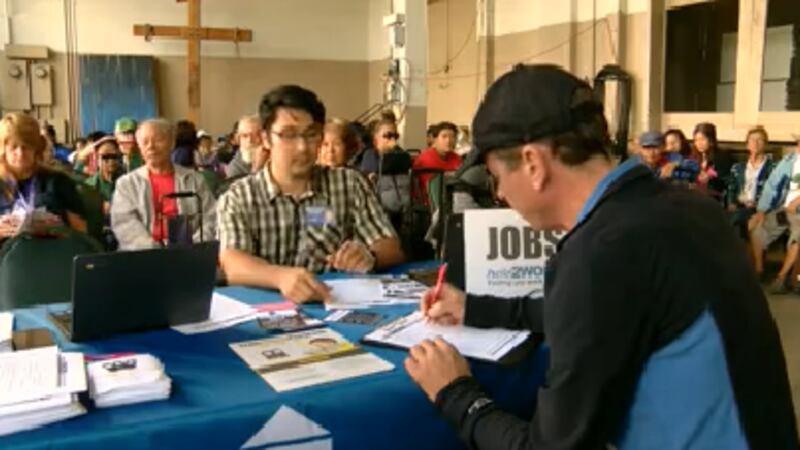 The pop-up job center travels to 11 locations island wide.