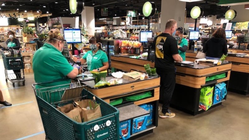 Foodland Farms Ala Moana store instituted measures to protect the health of customers and...