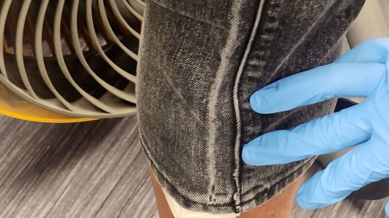 TSA officers found multiple prohibited items on one traveler during routine screening.