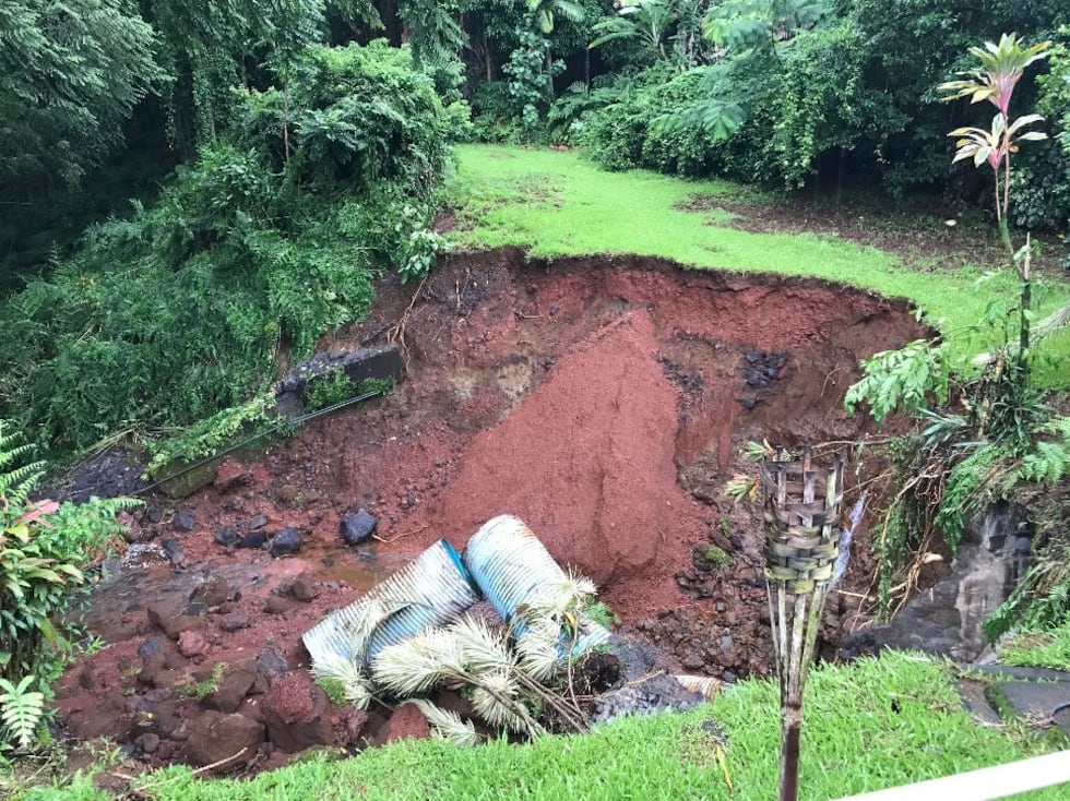 Maui landslide. (Image: Hawaii News Now)