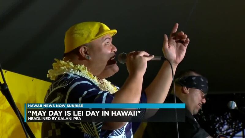 Fresh off his Grammy win, Kalani Pe`a is now preparing for his show, ?May Day is Lei Day in...