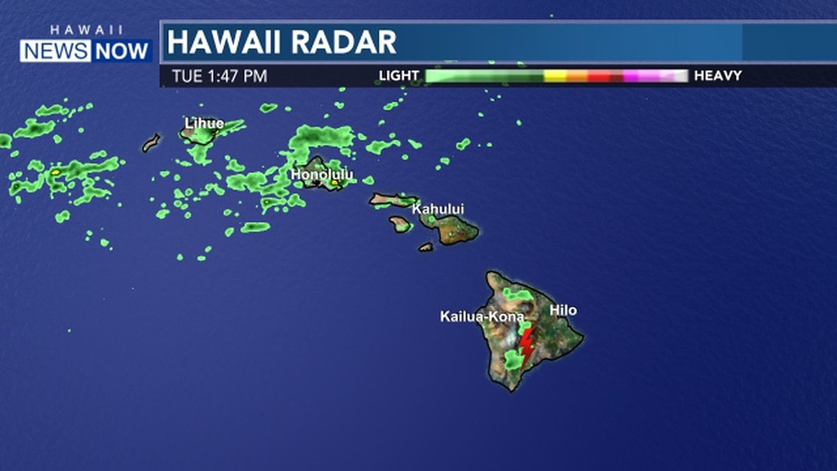 Flood advisories issued on Kauai, Oahu as moisture moves in from the south